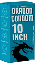 DRAGON EXTENDER Ayurvedic Mans 10 Inch one piece choc Condom (2 Sheets)